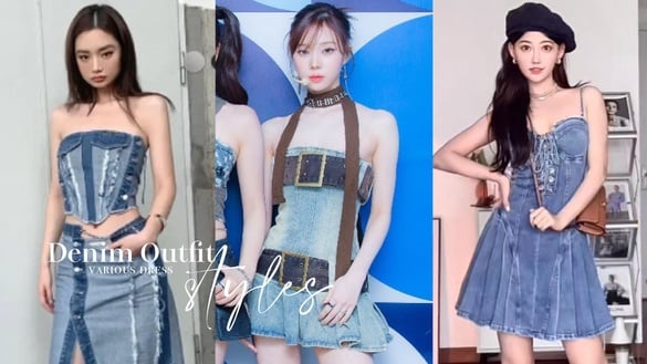 一星期3大勢女團接連撞衫！Y2K牛仔穿搭正夯，各式裙裝造型一次看