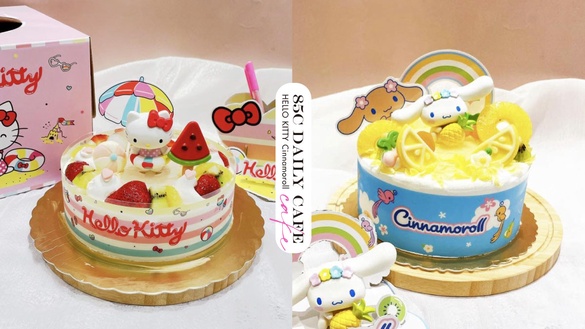 KITTY蛋糕預購開跑！85℃「Kitty&amp;大耳狗蛋糕」4款新上市，還能DIY手機支架好吃又好玩