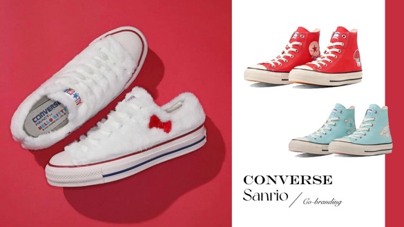 大寫的可愛！Converseｘ三麗鷗聯名：KITTY毛絨低筒鞋好精緻、大耳狗&amp;美樂蒂高筒鞋必收