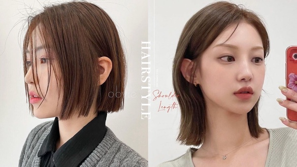「及肩中短髮」髮型推薦！齊平鎖骨髮、公主切超顯瘦，內彎髮清純減齡，這款過渡期超推