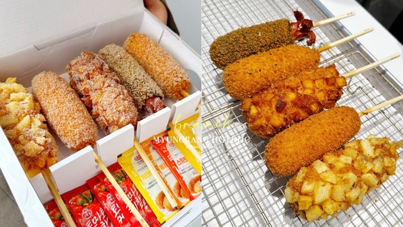 韓國人氣「明朗熱狗」插旗新北！超夯牽絲熱狗林口、淡水也吃得到