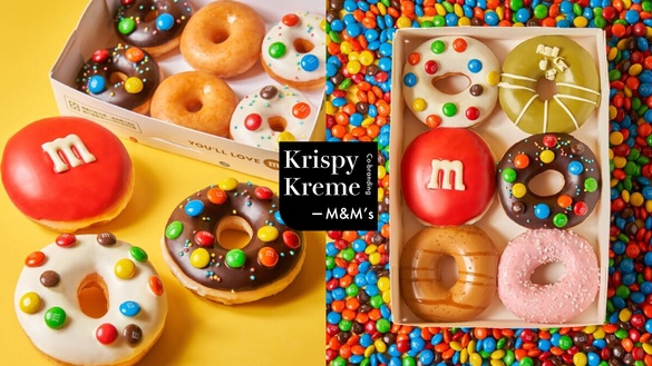 Krispy Kreme x M&amp;M’s聯名甜甜圈登場！繽紛夢幻糖霜+MM巧克力簡直絕配