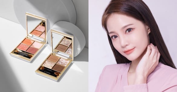 全盤零廢色，平價好用！克莉絲丹全新眼影盤美翻，鎏金琥珀百搭消腫，純慾玫瑰甜妹必收