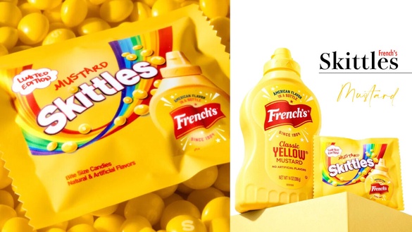 SkittlesｘFrench's 超狂聯名！彩虹糖推出全新「芥末」口味，你敢嚐試嗎？