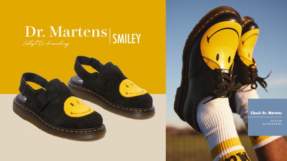 Dr. MartensｘSmiley「笑臉馬汀鞋」聯名亮相，穿上就有好心情！