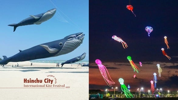 2023「新竹市國際風箏節」本周末登場！章魚風箏升級40米長，全球最大鯨魚風箏同步亮相