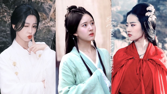 《雲之羽》虞書欣髮型挨轟像日本巫女！8女星同款古裝髮型，趙露思甜，劉亦菲真美成仙