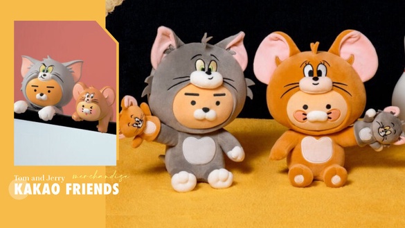 心臟爆擊！KAKAO FRIENDS X Tom and Jerry周邊亮相，萊恩、春植扮成湯姆貓&amp;傑利鼠必搶