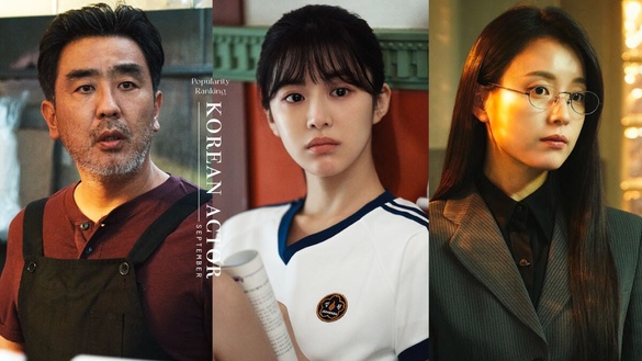 9月韓劇演員熱度排行TOP10！《Moving異能》韓孝周輸趙寅成，安孝燮第10，冠軍真大紅了