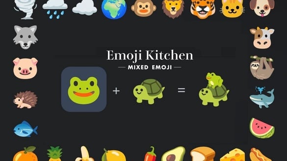 「Emoji Kitchen」怎麼做？簡單混合表情符號，製作屬於自己的搞笑emoji！