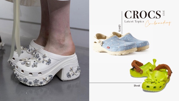 2023 CROCS最新話題聯名整理：LEVI'S、Simone Rocha珍珠小花搶先預訂下一雙爆款！