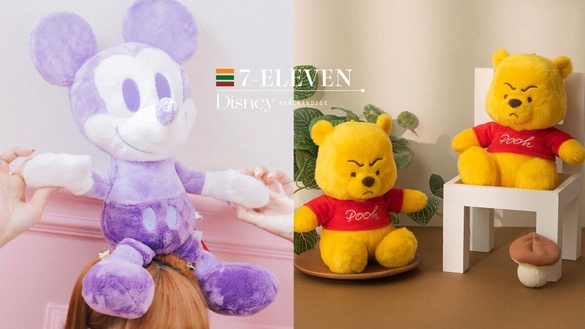 7-11「迪士尼集點送」登場！維尼氣PUPU系列、米奇粉嫩玩偶必收，再推史努比疊疊樂公仔
