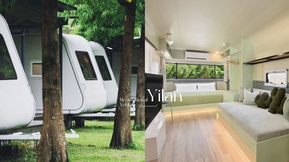 宜蘭露營車推薦：「天ㄟ露營車」開窗就是湖畔美景、這家還有私人泳池的Villa享受！