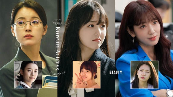 7位韓劇女神「十年對比」！《地獄的法官》朴信惠一樣美，朴寶英都沒變，韓孝周更誇張