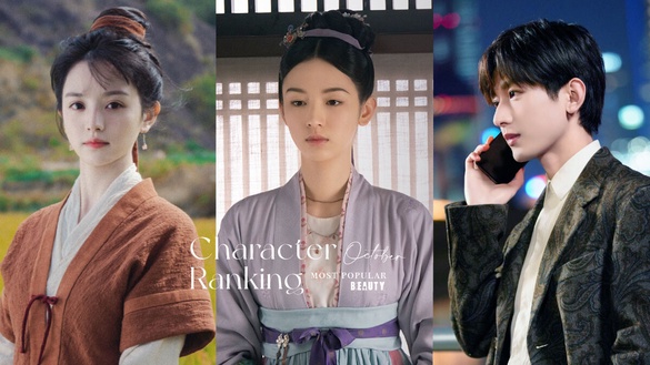 十月最熱門陸劇角色TOP10！周也「華淺」竟才第四，曾舜晞「沈諾」第二，冠軍真的厲害