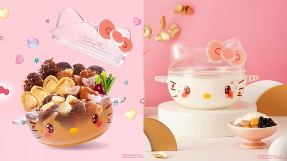 大寫的可愛！老協珍 x Hello Kitty「透彩雙耳湯鍋」新上市，KITTY 50周年限定夢幻必收