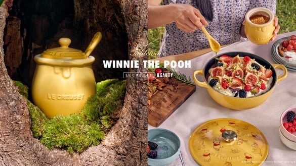 小熊維尼聯名杯！LE CREUSET「小熊維尼系列」維尼、跳跳虎變杯盤鍋具，還有維尼蜂蜜罐