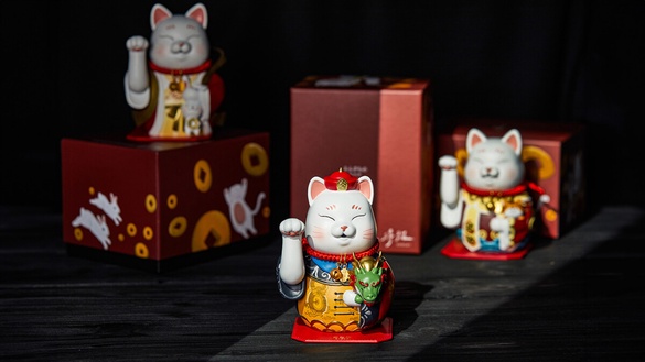 啟動龍年運勢的神奇招財貓！一天只能做出12支招財得貓，手工上色開運小物魅力無法擋