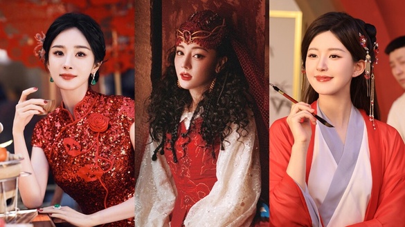 12位陸劇女星春節造型！《一念關山》劉詩詩唐裝美成仙，她春晚爆紅搜尋量打敗迪麗熱巴