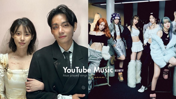 2024「 韓國YouTube Music 播放量最高歌曲」TOP10：IU惜敗第二！她們剛發歌就殺進前五