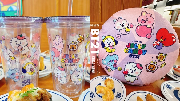 BT21周邊免費送！藏壽司「BT21集點」開跑，BT21抱枕、BT21環保隨行杯集點免費入手！