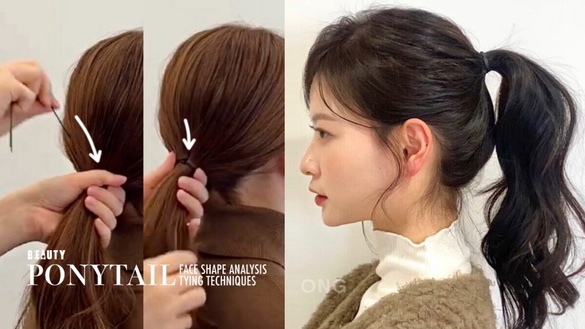 我適合高馬尾/低馬尾？不同臉型馬尾位置分析、加碼韓系馬尾綁法教學，馬尾蓬鬆不扁塌