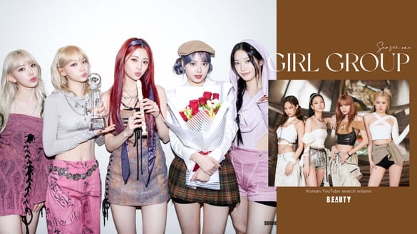 2024第一季「Kpop女團YouTube搜索量」TOP10：BLACKPINK僅第十，HYBE成新女團名家