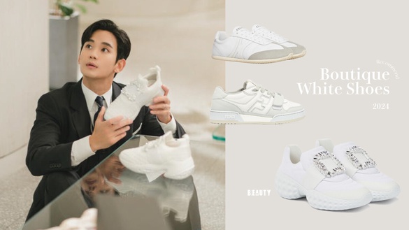 2024「精品小白鞋」十款推薦：《淚之女王》金智媛同款Roger Vivier、CELINE超好搭！