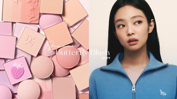 Jennie新畫報「蝴蝶腮紅」太嫩！氛圍感腮紅畫法必學，顯嫩又瘦臉、波光感更細緻高級