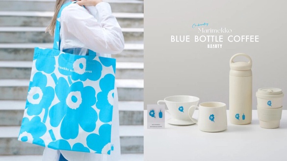 重磅聯名！「藍瓶咖啡 x Marimekko」推9款周邊，藍色小花馬克杯、托特包、帽子超欠收