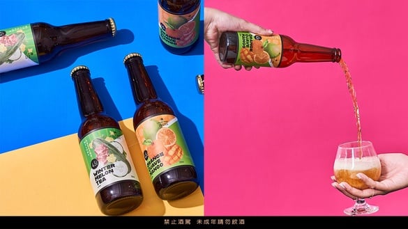 凱撒飯店 X 啤酒頭釀造聯名推出冬瓜茶、芭芒柳啤酒！入住加碼免費送早餐、乾拌麵