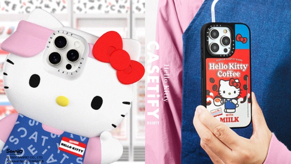 Kitty粉絲收！CASETiFY推Hello Kitty聯名手機殼太可愛、首間街邊店插旗台中勤美享優惠