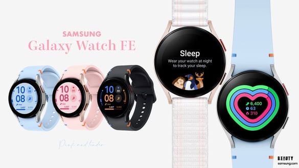 3C手錶優惠！三星「Galaxy Watch FE」登場，曜石黑、玫瑰金、星夜銀三色，享現折1000