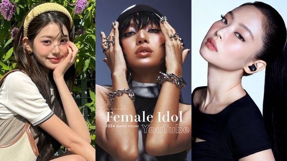 2024「美國YouTube搜索量」TOP10女偶像：Jennie、Lisa搶一，四代女團歐美依舊紅！