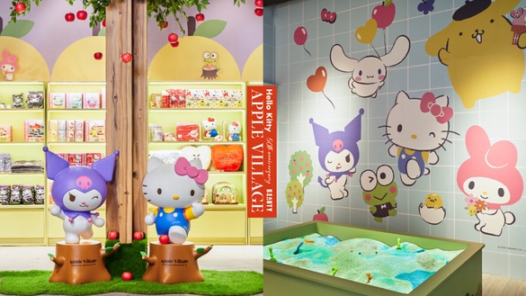 環保杯推薦！Hello Kitty蘋果村台北店在101，酷洛米、美樂蒂環保杯必收還有限定鬆餅
