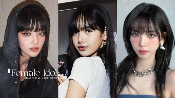 十位最適合齊瀏海的女偶像：Lisa黑長直髮型被讚回春顏巔，她被粉絲稱作人間富江！