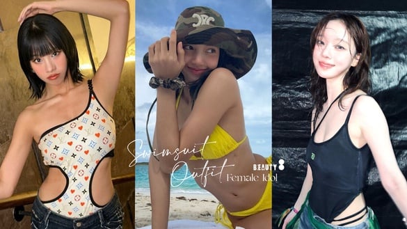 Waterbomb穿搭指南！Kpop女愛豆封神泳衣穿搭：Winter同款連體泳衣、濕身背心必入手！