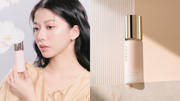 簡直液態寶石！SUQQU全新「絕緻艷澤妝前乳」內建高奢光，層疊技巧解鎖原生感奶油底妝