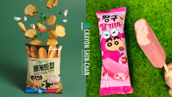 蠟筆小新粉絲開吃！全家獨家開賣蠟筆小新大蒜麵包餅乾、蠟筆小新草莓雪糕，再享優惠！
