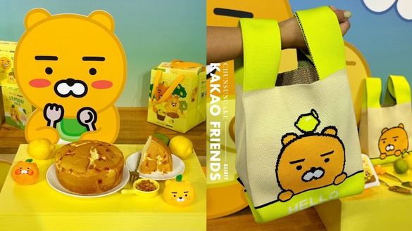 萊恩粉必買！春上布丁蛋糕聯名KAKAO FRIENDS「青檸蛋糕」，免費送提袋還有萊恩加價購