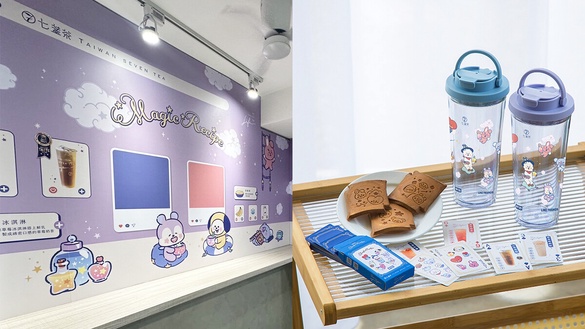 七盞茶攜手BT21改裝概念店型！4款獨家新品與限量周邊搶先看