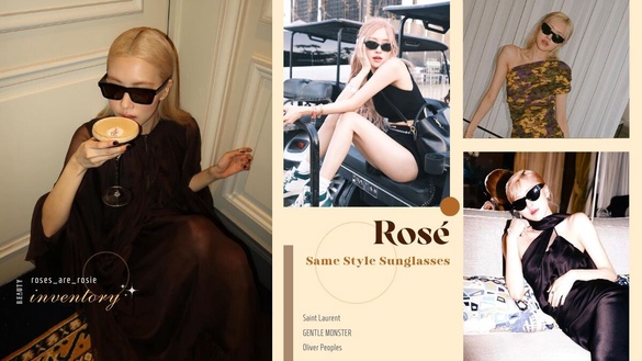 6款Rosé同款太陽眼鏡！帶貨女神Rosé最常戴「這兩支」墨鏡，這款鏡框超顯臉小！