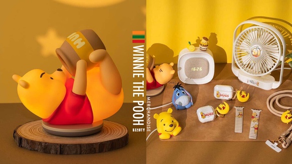 7-11「小熊維尼3C周邊」登場！維尼造型燈、屹耳磁吸充電盤必收，再推皮克斯馬卡龍玩偶