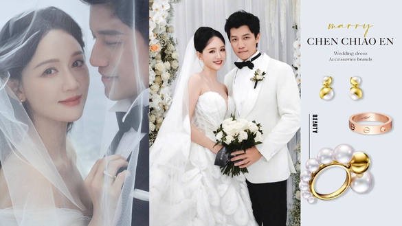 陳喬恩結婚讓人重新相信愛情！夢幻婚紗來自台灣這品牌，婚戒捨棄鑽石改愛「珍珠」！
