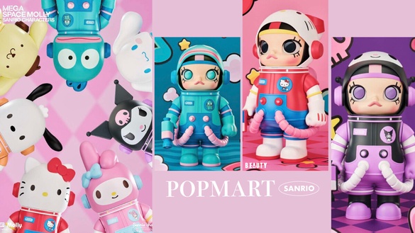 可愛爆擊！POPMART泡泡瑪特「三麗鷗家族系列」登場，Mega Space Molly 400% 這天開賣