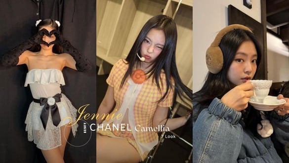 盤點7套 Jennie的「Chanel 山茶花搭配」！從紅毯到私服穿搭，人間香奈兒不是說假的！