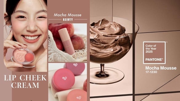 2025 Pantone「摩卡慕斯」唇頰霜推薦：Solone、AOU腮紅膏不挑色，這款奶油慕斯色太美