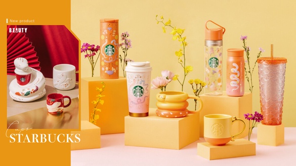 星巴克新品！星巴克蛇年新品：蛇年限定水晶球、蛇年熊寶寶、招財貓熊寶寶通通要收！