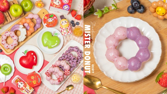 買一送一！Mister Donut草莓季開跑，7款草莓藍莓甜甜圈必吃再享優惠、買一送一