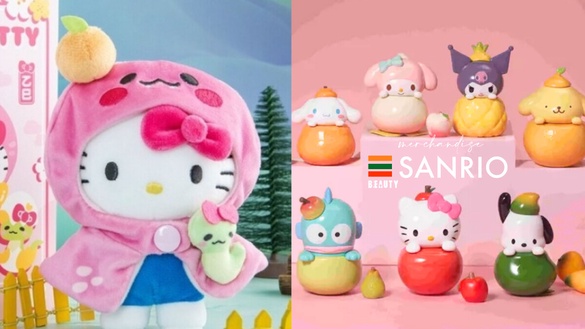 Kitty粉收！7-11開賣三麗鷗蛇年Hello Kitty3種尺寸可愛必收！加碼三麗鷗水果公仔超萌